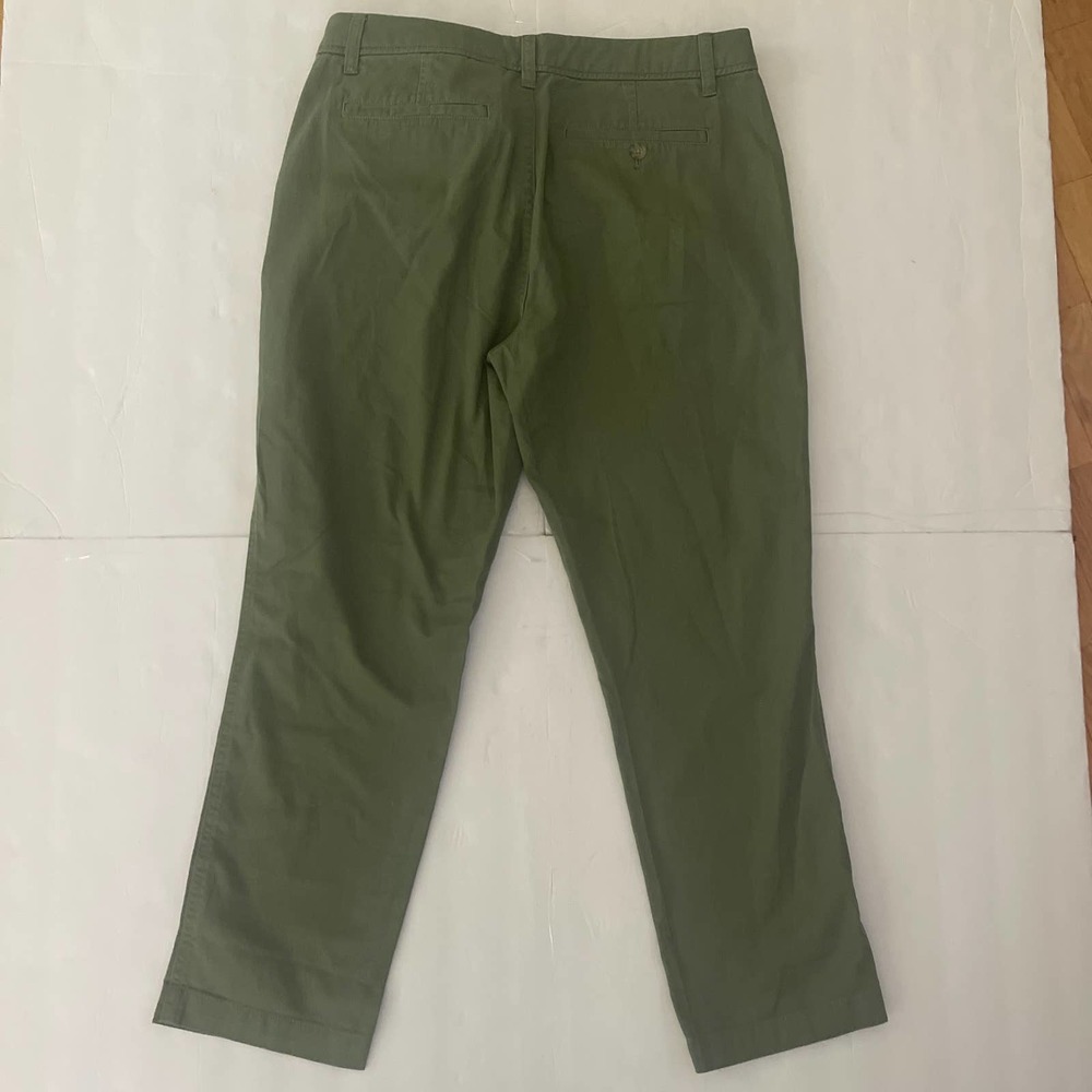 J. Crew Olive Green Straight-Leg Pants - Picture 6 of 12